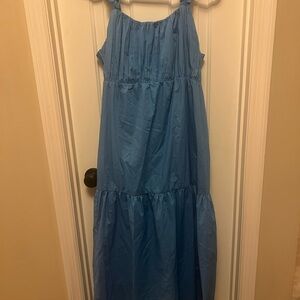 Abercrombie & Fitch Light Blue Maxi Dress